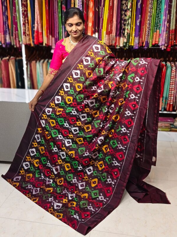Pochampally pure ikkat combodian pattu saree