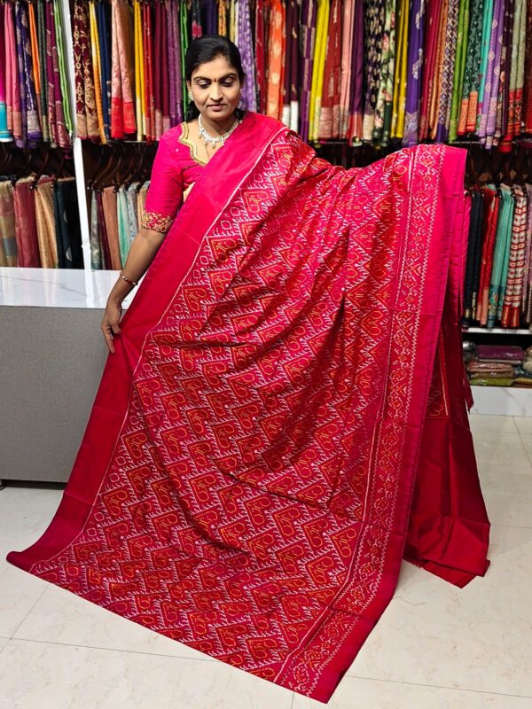 Pochampally pure ikkat combodian pattu saree