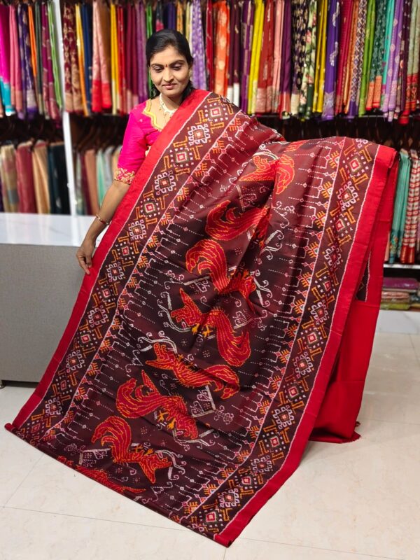 Pochampally pure ikkat Matka pattu saree