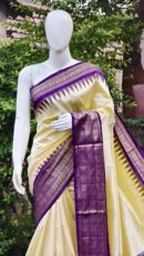 Pochampally ikkat kanchi boarder saree (silk mark certified)
