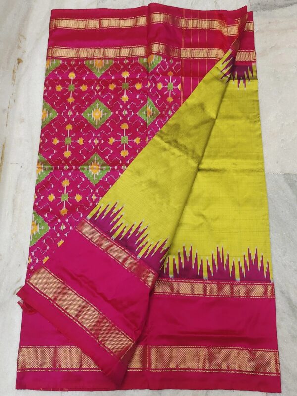 Pochampally ikkat silk saree (silk mark certified) - Pochampally Sarees by Shreekari Silks