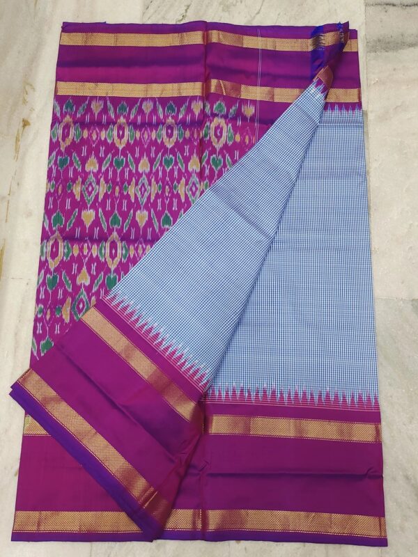 Pochampally ikkat silk saree (silk mark certified)