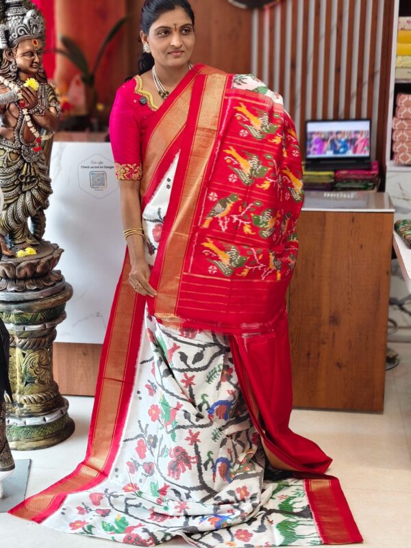 Pochampally pure Madtasu Kadiborder pattu saree - Pochampally Sarees by Shreekari Silks