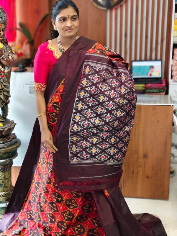 Pochampally pure Combodian pattu saree - Pochampally Sarees by Shreekari Silks