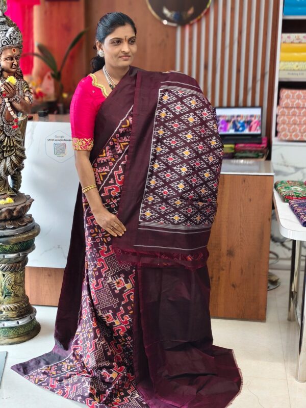 Pochampally pure Combodian pattu saree - Pochampally Sarees by Shreekari Silks