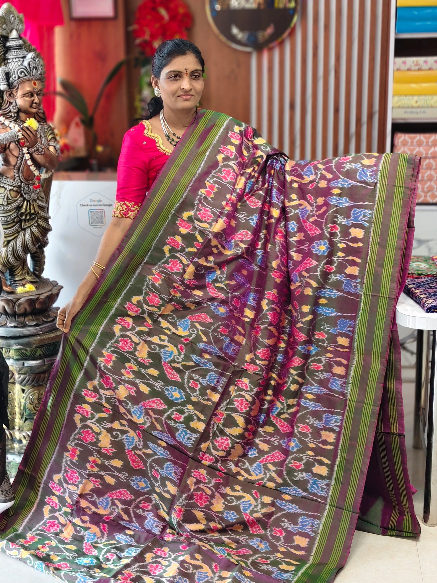 Pochampally pure Madtasu pattu saree - Pochampally Sarees by Shreekari Silks Pochampally pure Madtasu pattu saree