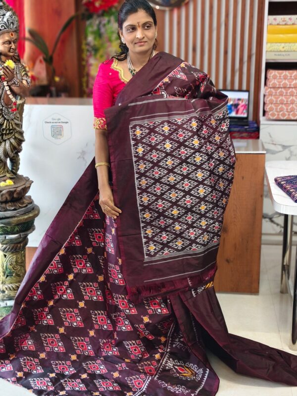 Pochampally pure Combodian pattu saree - Pochampally Sarees by Shreekari Silks