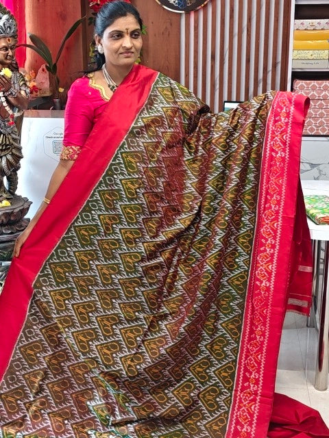 Pochampally pure Combodian pattu saree