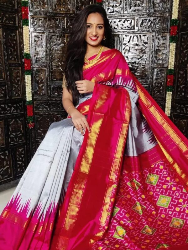Pochampally pure ikkat silk saree