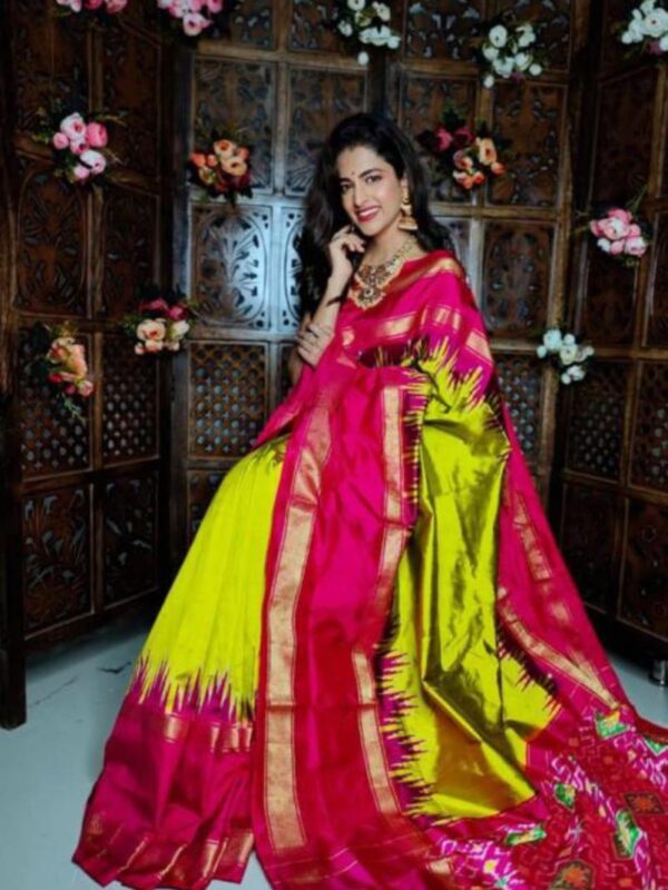 Pochampally pure ikkat silk saree