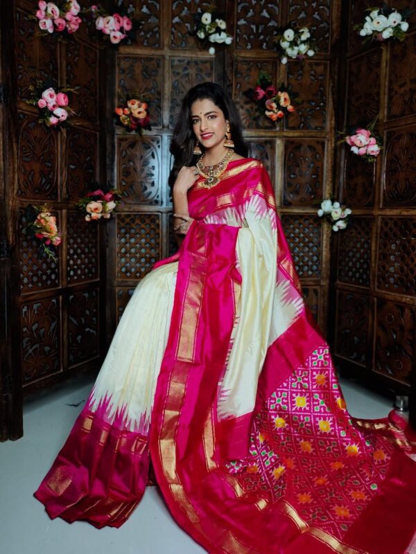 Pochampally pure ikkat silk saree