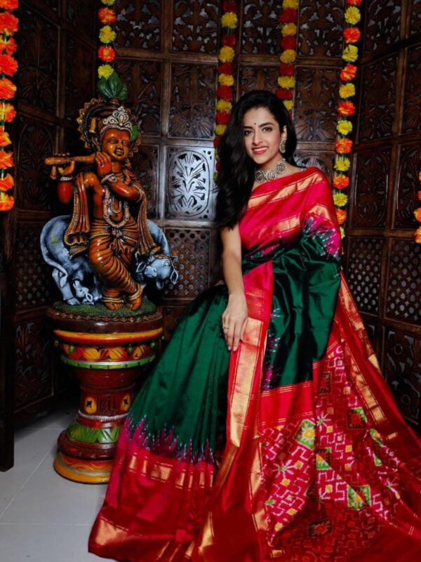 Pochampally pure ikkat silk saree