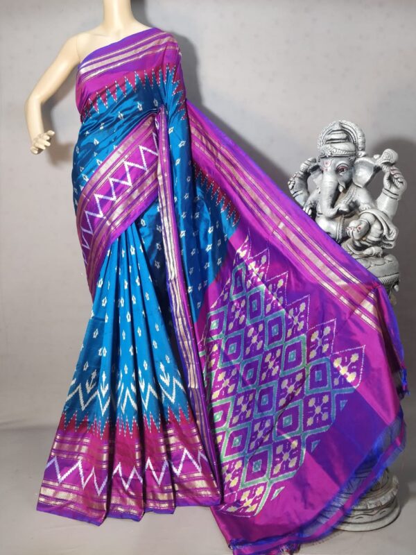 Pochampally pure ikkat silk saree