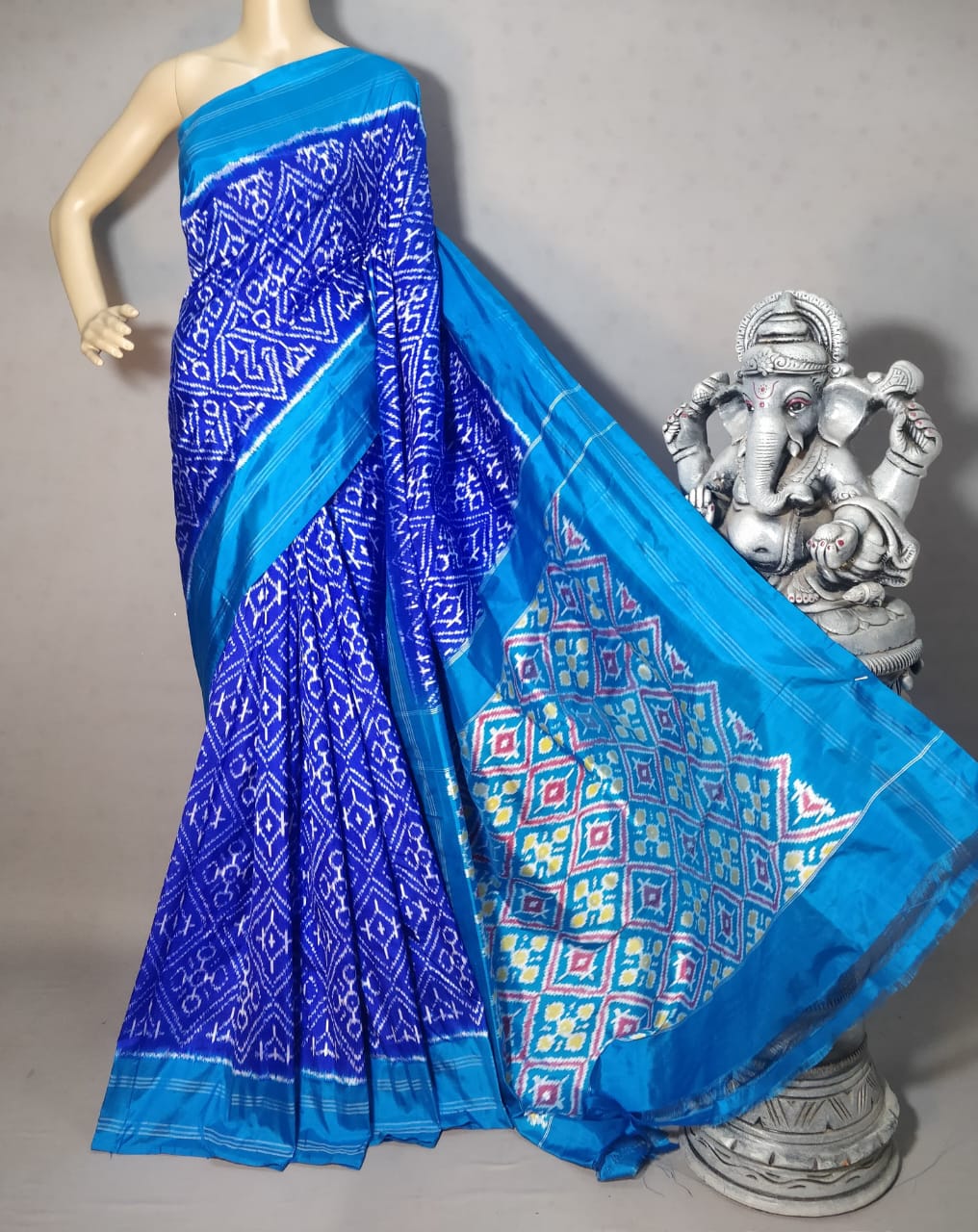 Pochampally pure ikkat silk saree - Pochampally Sarees by Shreekari Silks Pochampally pure ikkat silk saree