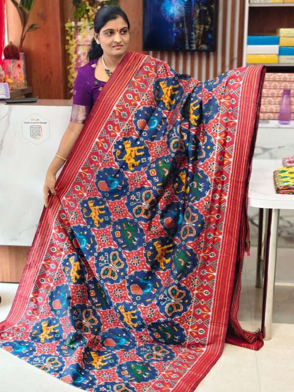 Combodian ikkat patola saree
