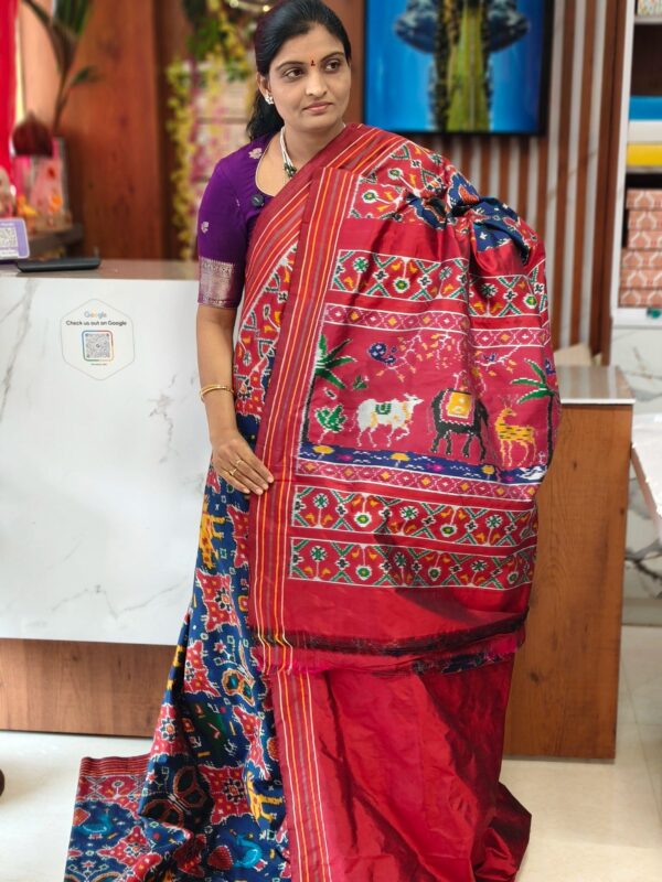 Combodian ikkat patola saree - Pochampally Sarees by Shreekari Silks