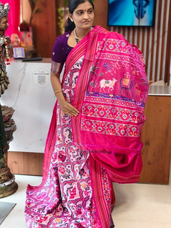 Combodian ikkat patola saree - Pochampally Sarees by Shreekari Silks