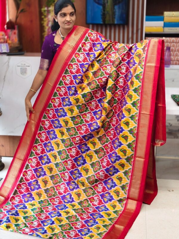 Combodian ikkat patola saree