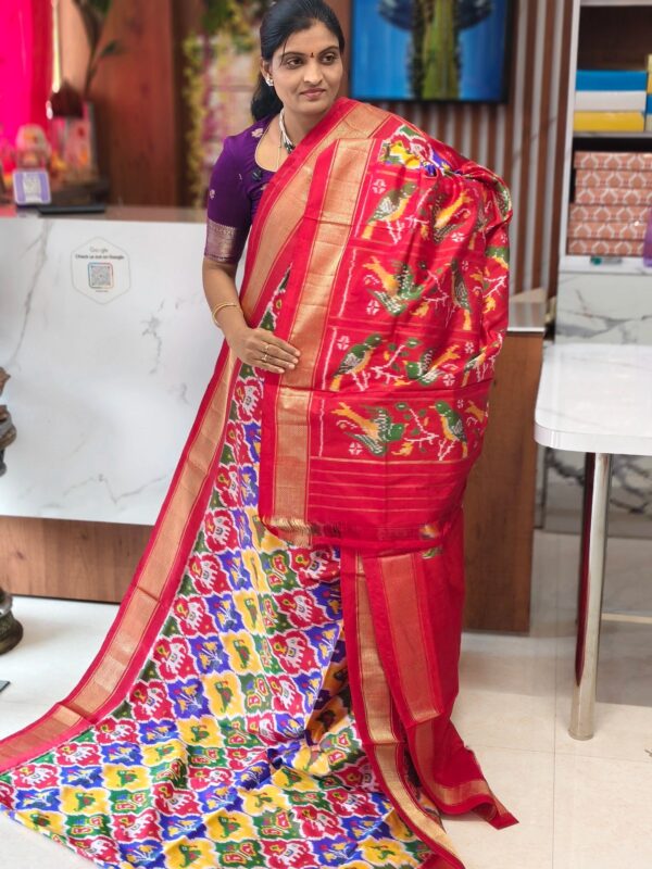 Combodian ikkat patola saree - Pochampally Sarees by Shreekari Silks