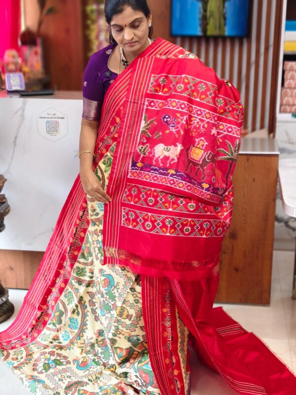 Combodian ikkat patola saree - Pochampally Sarees by Shreekari Silks