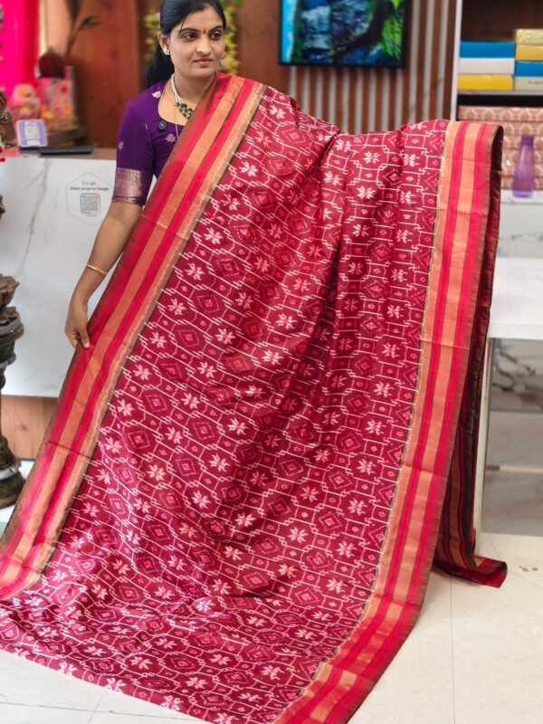 Combodian ikkat patola saree